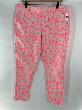 GAP Pink Skinny Khaki Pants Jeans Size 12 NWT